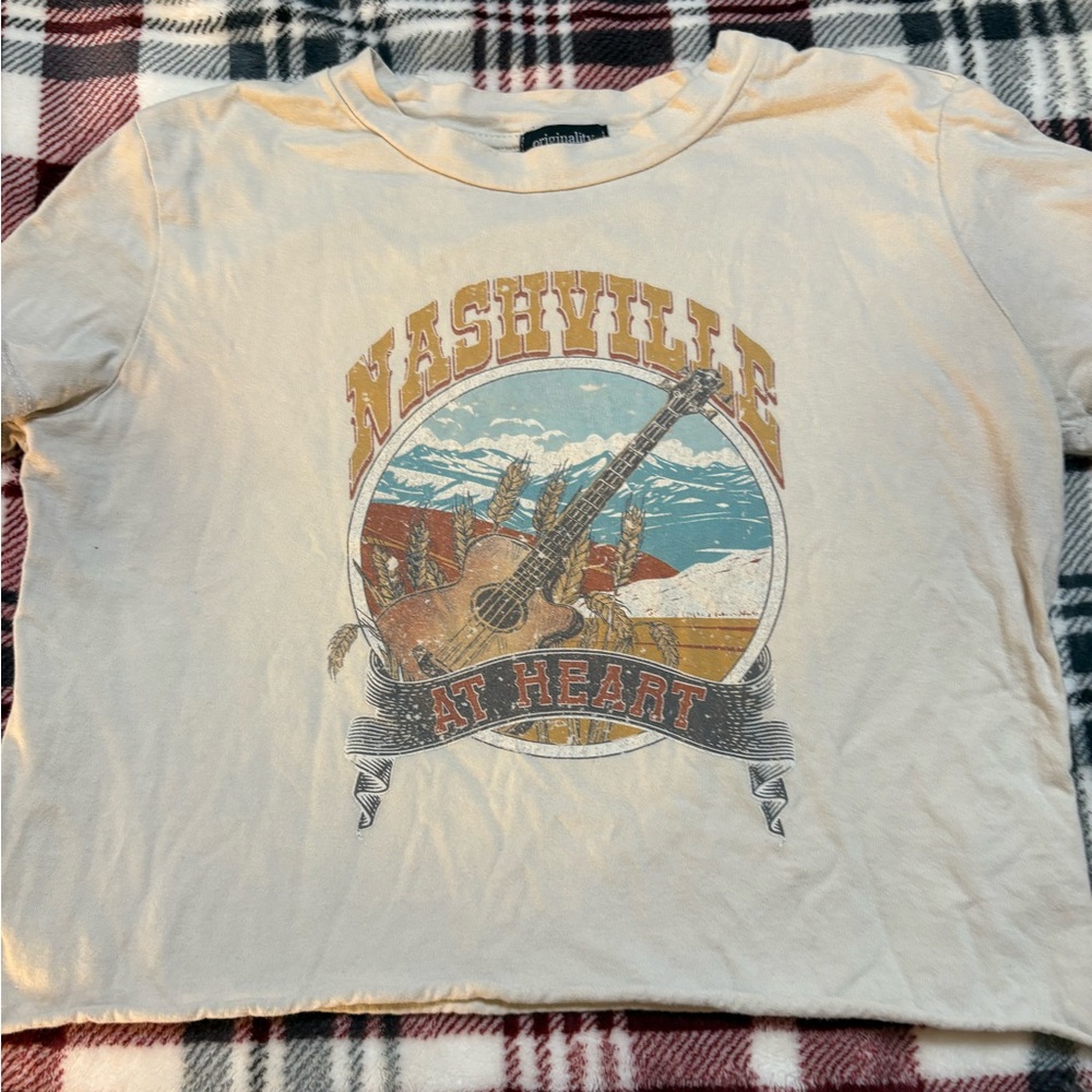 Nashville At Heart Kids T-Shirt - Cream